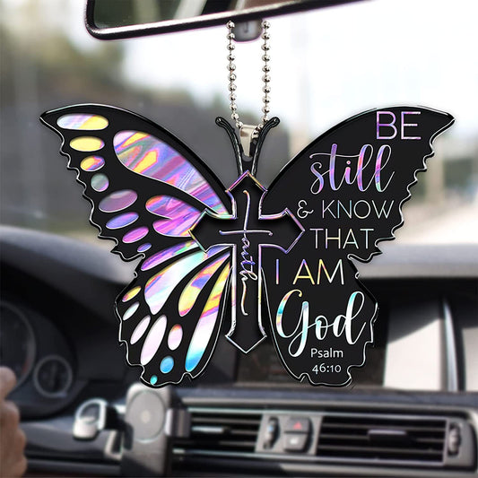 NEWEST Selections!! Butterfly Cross Car Mirror Pendant