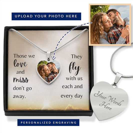 Those We Love and Miss | Heart Pendant | Personalized